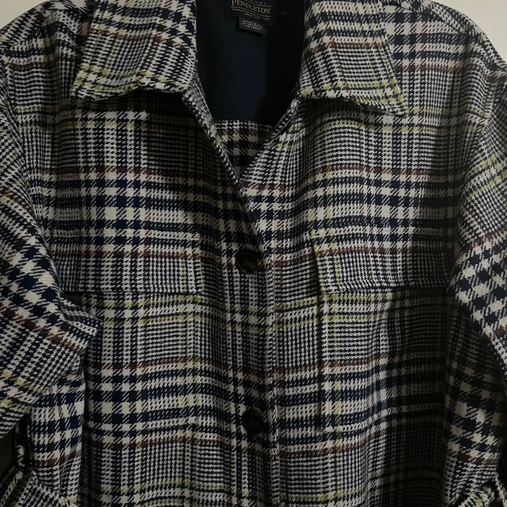 Pendleton West End plaid wool shirt jacket - Picture 3 of 7